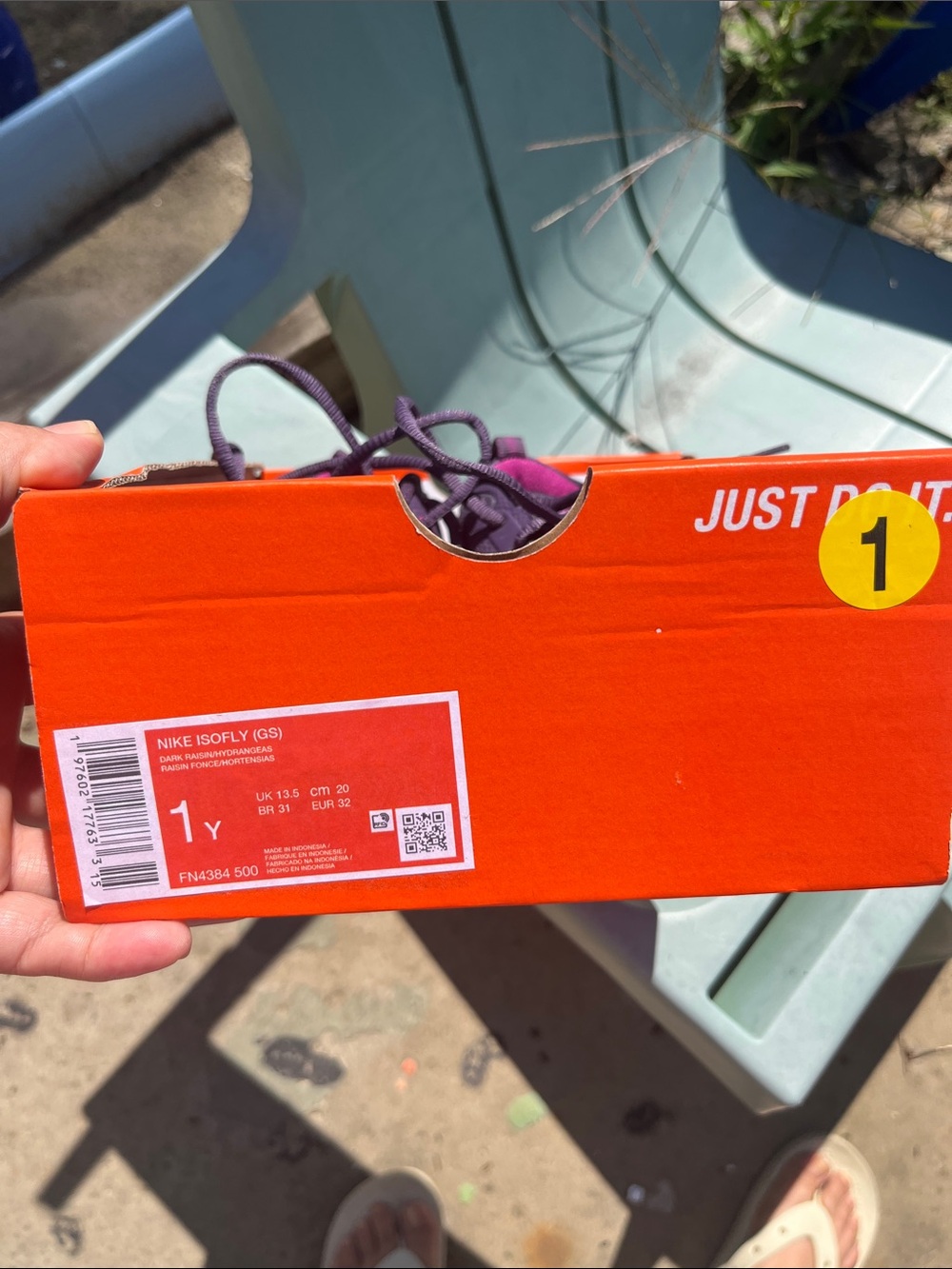 Nike Kids Purple and Pink Lace-Up Sneakers